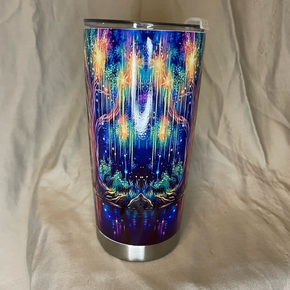 Colorful Tree Design Tumbler - Picture 2 of 7